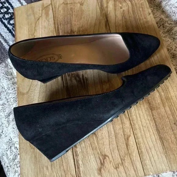 Tod's Shoes - Tod’s Wedge Pump Size38 Suede